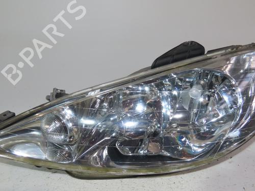 Used Left headlight PEUGEOT 206 Hatchback (2A/C) 1.4 i (75 hp) 24103664