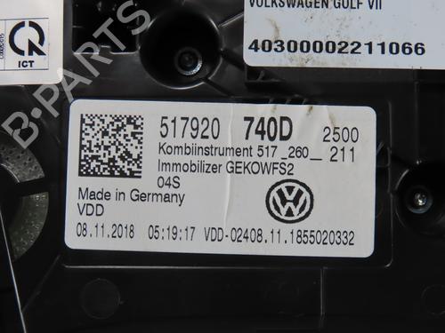 Instrument cluster VW GOLF SPORTSVAN VII (AM1, AN1) 1.0 TSI | BP27926436C47