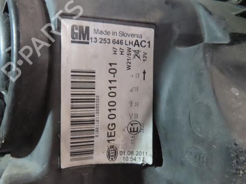 Used Left headlight OPEL ASTRA J (P10) 1.7 CDTI (68) (110 hp) 28309996