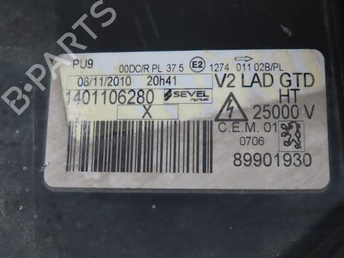 Used Left headlight Left headlight PEUGEOT 807 (EB_) 2.0 HDI (136 hp) 34529414 34529414
