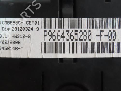 Used Instrument cluster Instrument cluster CITROËN C4 Picasso I MPV (UD_) 1.6 HDi (109 hp) 25376988 25376988