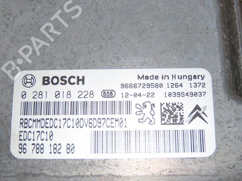 Engine control unit (ECU) PEUGEOT 208 I (CA_, CC_) 1.6 HDi | BP32458290M57