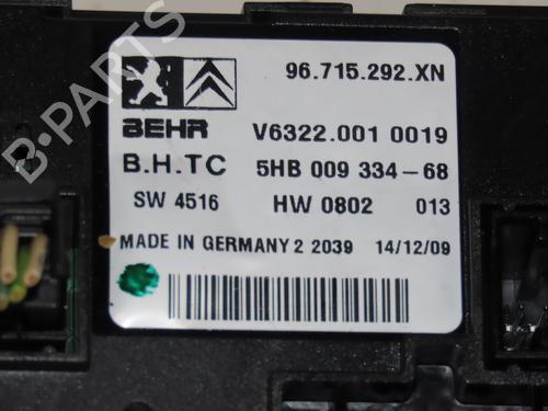 Climate control PEUGEOT 407 (6D_) 1.6 HDi 110 (6D9HZC, 6D9HYC) | BP29846071I5