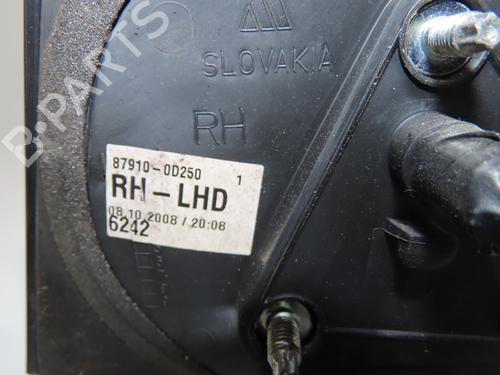 Right mirror TOYOTA YARIS (_P9_) 1.4 D-4D (NLP90_, NLP90R) | BP20314385C27 