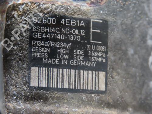 AC compressor NISSAN QASHQAI II SUV (J11, J11_) 1.6 dCi | BP20340418M34 