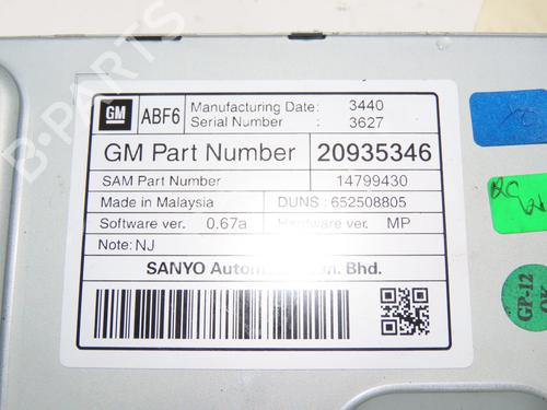 Used Display monitor OPEL INSIGNIA A (G09) 2.0 CDTI (68) (131 hp) 15395866