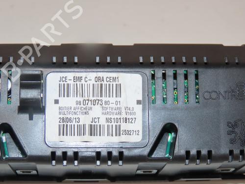 Display monitor CITROËN DS3 (SA_) 1.2 VTi 82 | BP30501923C48