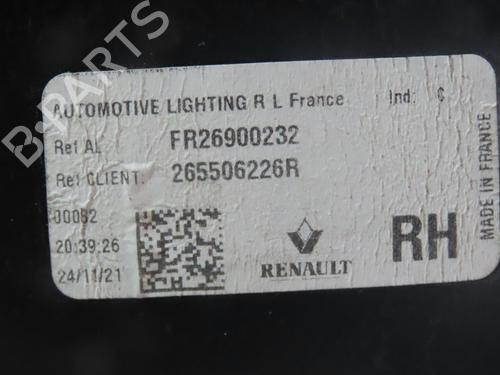 Right tailgate light RENAULT TALISMAN (LP_) 2.0 Blue dCi 190 (LPAL, LPAM) | BP28613931C80