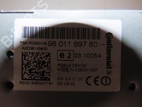 Radio CITROËN C4 II (NC_) 1.6 HDi 90 | BP29740220E6