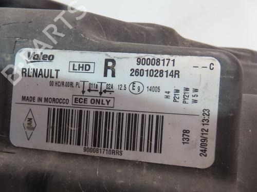 Used Right headlight DACIA LODGY (JS_) 1.6 (83 hp) 28285364