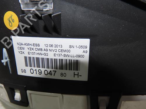 Instrument cluster PEUGEOT 208 I (CA_, CC_) 1.2 VTI 82 | BP19917353C47 