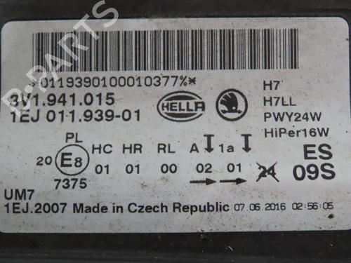 Venstre forlygte SKODA SUPERB III (3V3) 1.6 TDI | BP29414912C28 