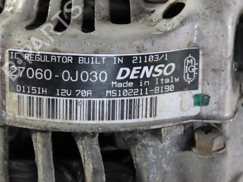 Used Alternator TOYOTA YARIS (_P1_) 1.0 (SCP10_, SCP10R) (65 hp) 30404651