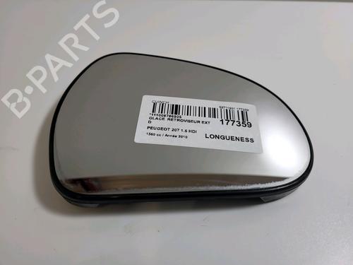 Used Right mirror glass Right mirror glass PEUGEOT 207 (WA_, WC_) 1.6 HDi (90 hp) 16449609 16449609