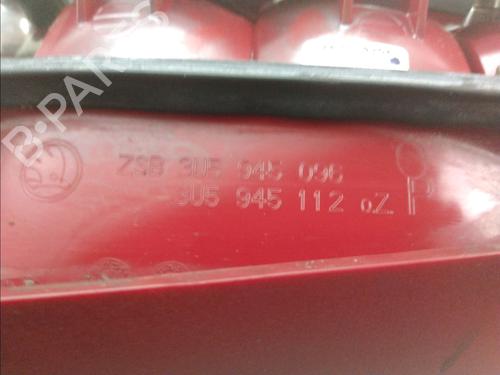 Used Right taillight SKODA SUPERB I (3U4) 2.5 TDI (155 hp) 11804752