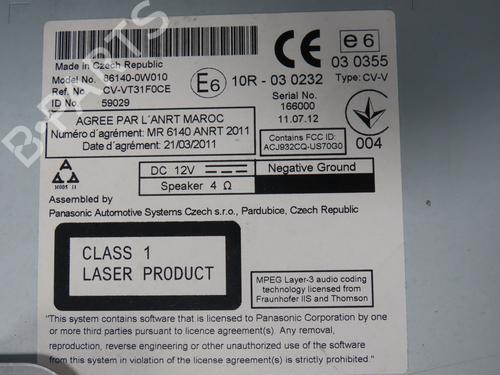 Radio TOYOTA RAV 4 III (_A3_) 2.2 D (ALA35_) | BP31277159E6 