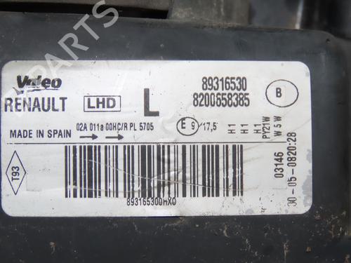 Left headlight RENAULT MODUS / GRAND MODUS (F/JP0_) 1.5 dCi (FP0F, JP0F) | BP30980261C28
