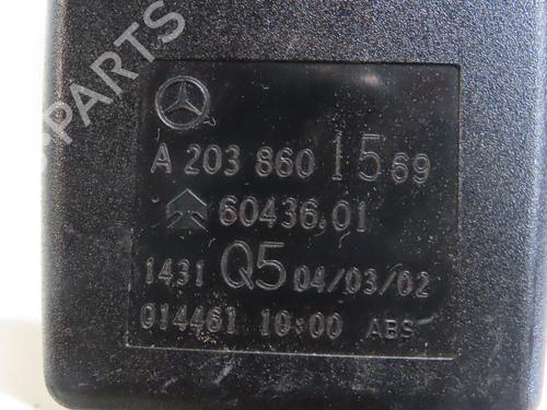 Used Seat buckle MERCEDES-BENZ C-CLASS Coupe (CL203) C 200 Kompressor (203.742) (163 hp) 25250745