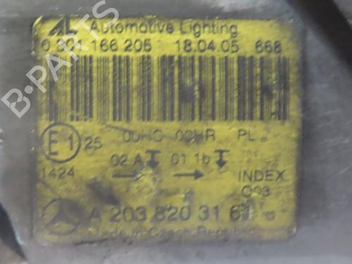 Used Left headlight MERCEDES-BENZ C-CLASS (W203) C 200 CDI (203.007) (122 hp) 26463328