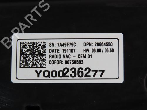 Multifunctionele display OPEL CROSSLAND X / CROSSLAND (P17, P2QO) 1.2 (75) (110 hp) 29551459