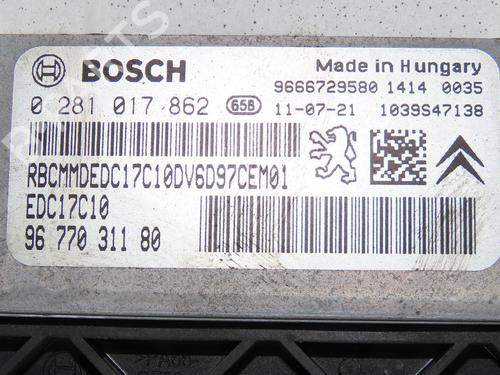 Engine control unit (ECU) CITROËN C4 II (NC_) 1.6 HDi 90 | BP24378728M57