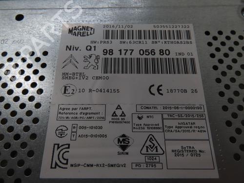 Radio PEUGEOT 208 I (CA_, CC_) 1.6 BlueHDi 100 | BP17857655E6 
