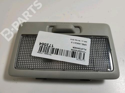 Used Interior roof light Interior roof light OPEL AGILA (B) (H08) 1.0 (F68) (65 hp) 9025780 9025780
