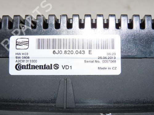 Used Climate control SEAT IBIZA IV (6J5, 6P1) 1.6 TDI (90 hp) 24487715