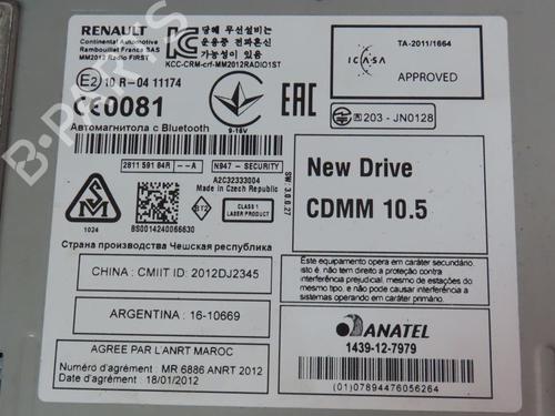 Radio RENAULT SCÉNIC III (JZ0/1_) 1.5 dCi | BP29551464E6