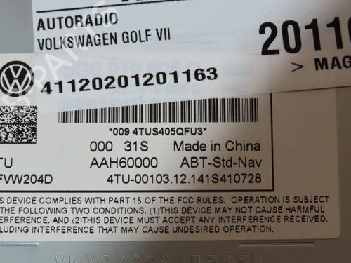 Used Radio VW GOLF VII (5G1, BQ1, BE1, BE2) 1.6 TDI (105 hp) 27510116