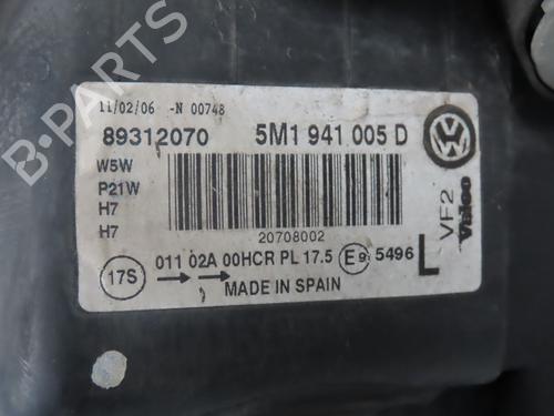 Left headlight VW GOLF PLUS V (5M1, 521) 1.9 TDI | BP32223995C28 