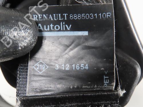 Sikkerhedssele bag midten RENAULT CLIO IV (BH_) 1.5 dCi 90 (90 hp) 31155288