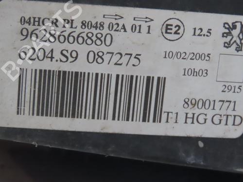 Used Left headlight PEUGEOT 206 Hatchback (2A/C) 1.4 i (75 hp) 25859672
