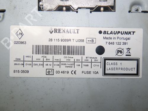 Used Radio RENAULT MEGANE III Hatchback (BZ0/1_, B3_) 1.5 dCi (106 hp) 16980100