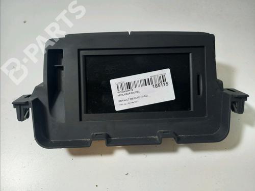 Multifunctionele display RENAULT MEGANE III Hatchback (BZ0/1_, B3_) 1.5 dCi (BZ09, BZ0D, BZ1W, BZ29, BZ14) (110 hp) 9665226