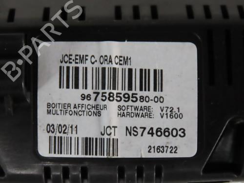 Used Display monitor PEUGEOT 3008 I MPV (0U_) 1.6 HDi (112 hp) 31634580