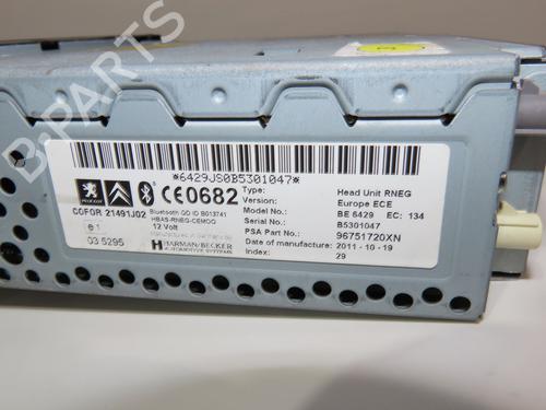 Bilradio PEUGEOT 308 I (4A_, 4C_) 1.6 GTi (200 hp) 23161580