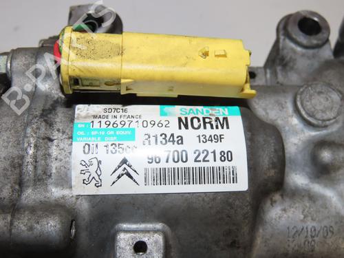 AC compressor CITROËN C5 III (RD_) 1.6 HDi 110 (RD9HZC) | BP23159848M34