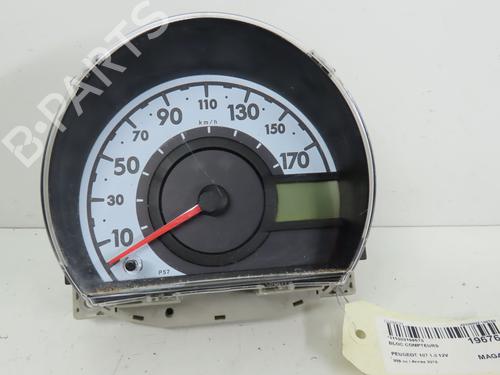 Used Instrument cluster PEUGEOT 107 (PM_, PN_) 1.0 (68 hp) 16188814