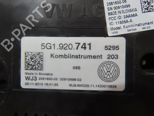 Instrument cluster VW GOLF VII (5G1, BQ1, BE1, BE2) 1.6 TDI | BP17382310C47 