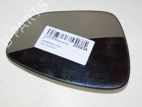 Used Right mirror glass CITROËN DS3 (SA_) 1.6 HDi 115 (114 hp) 23162500