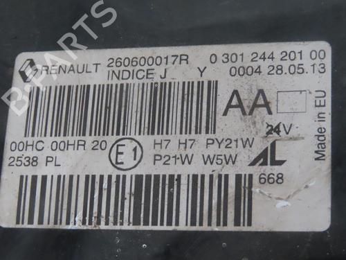 Used Left headlight RENAULT MEGANE III Grandtour (KZ0/1) 1.5 dCi (KZ09, KZ0D, KZ1G, KZ29, KZ14, KZ1W, KZ10, KZ1F,... (110 hp) 26876845