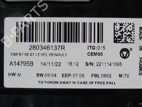 Used Display monitor RENAULT CLIO V (B7_) 1.0 SCe 65 (B7MG) (67 hp) 28136646