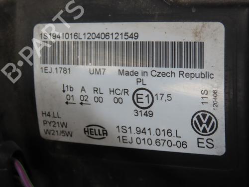 Right headlight VW UP! (121, 122, BL1, BL2, BL3, 123) 1.0 | BP34201244C29  - Image 6