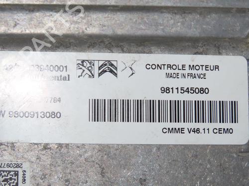Computer motormanagement PEUGEOT 208 I (CA_, CC_) 1.2 VTI 82 (82 hp) 23159410