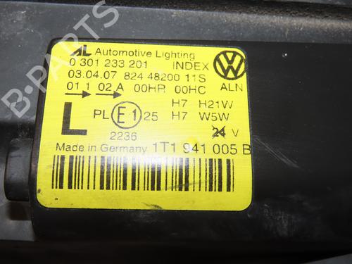 Used Left headlight VW TOURAN (1T1, 1T2) 1.9 TDI (105 hp) 24489777