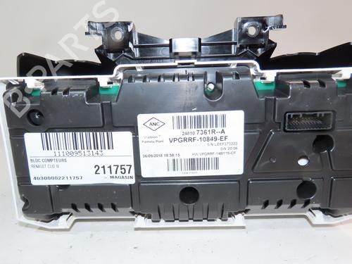 Instrument cluster RENAULT CLIO IV (BH_) 0.9 TCe 75 (BHNP) | BP28136645C47 