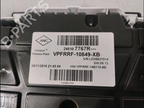 Used Instrument cluster RENAULT CAPTUR I (J5_, H5_) 1.5 dCi 90 (J5N4, J5M5, J5MW, J5M6, J5AL, J5AJ) (90 hp) 23161406
