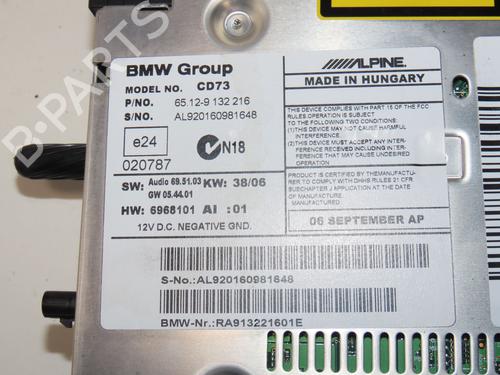 Radio BMW 3 Coupe (E92) 335 i | BP25859601E6 