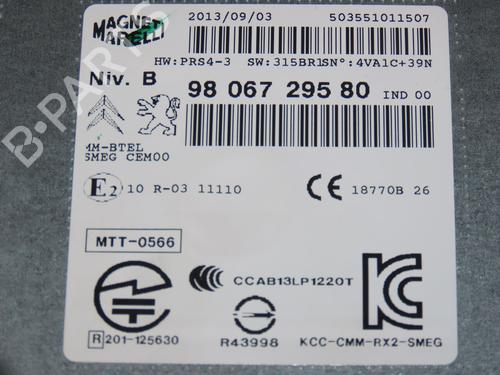 Radio PEUGEOT 208 I (CA_, CC_) 1.6 VTi | BP29819119E6